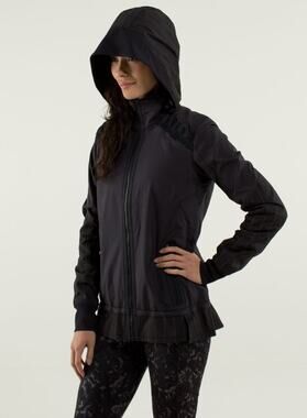 Lululemon Run Bandit Jacket Reflective Black EUC Size Small